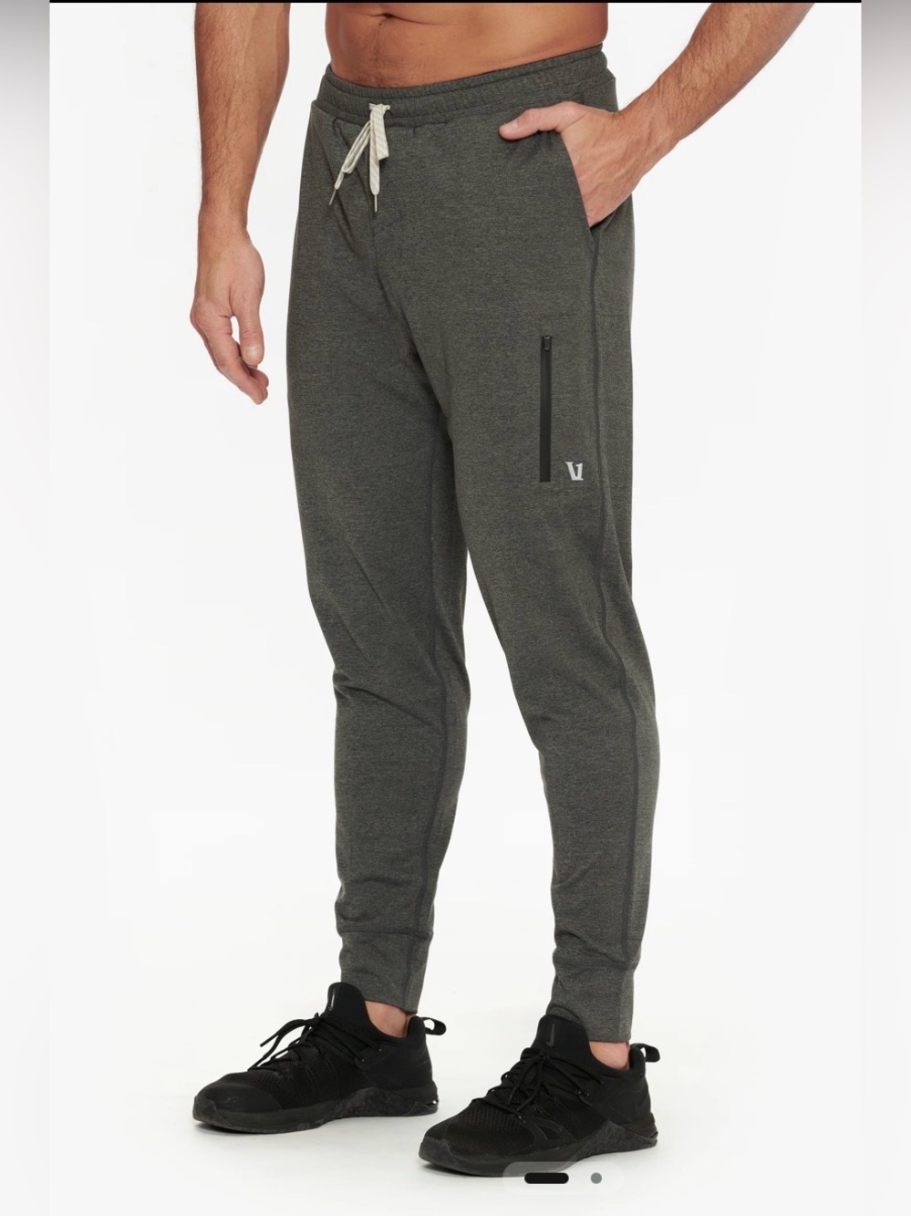 Vuori Sunday Performance Joggers 
Dark Heathered green color sz M